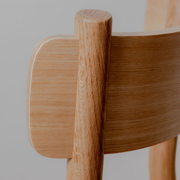 Dining chair backrest detail