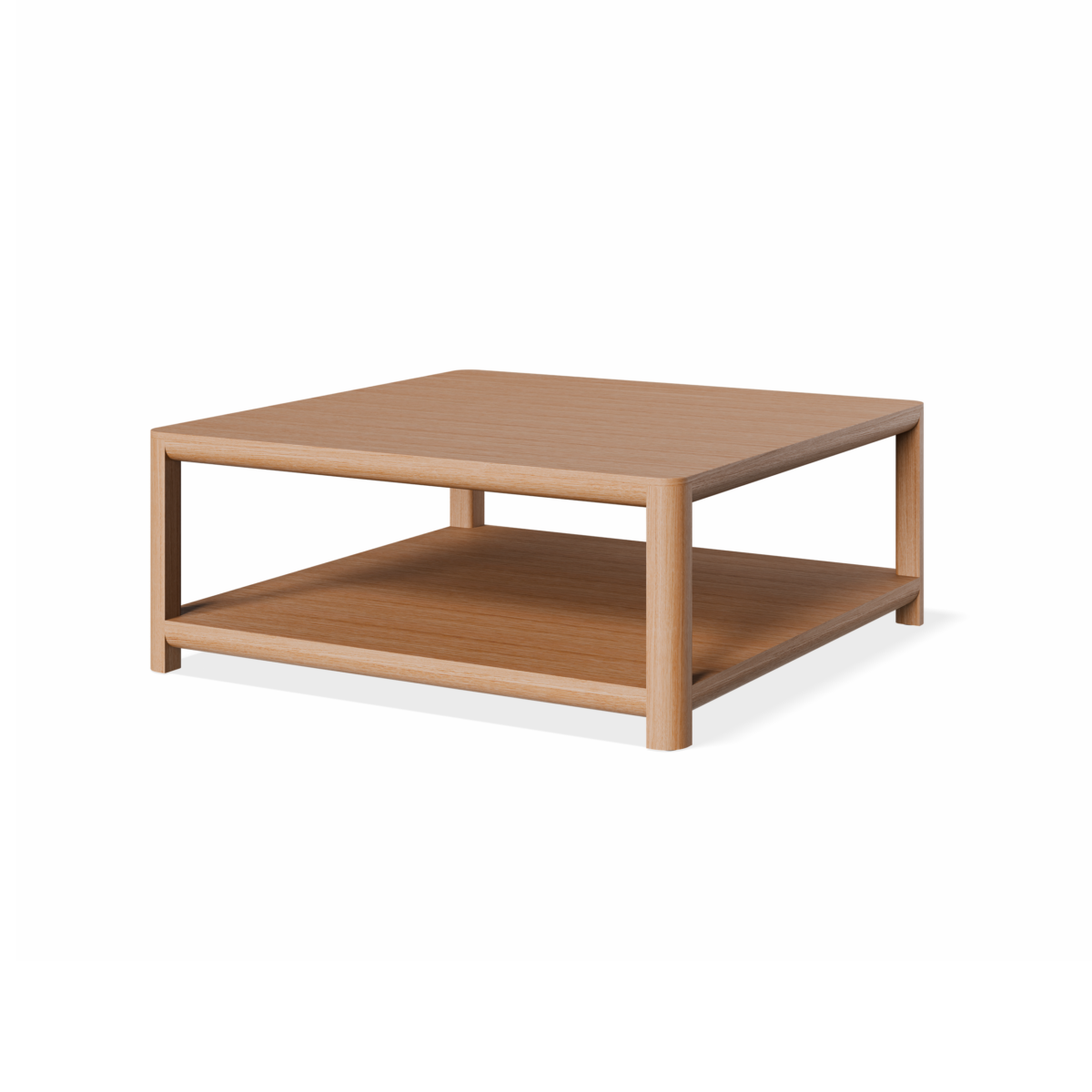 American Oak Kris coffee table on white background