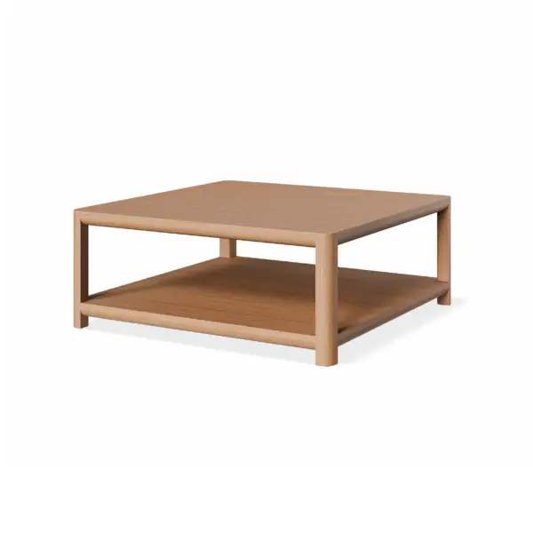 American Oak Kris coffee table on white background