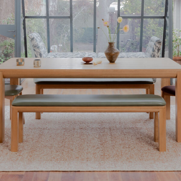 American Oak Kris coffee table on white background