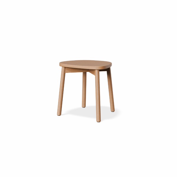 American oak bar stool with a seat height of 450mm